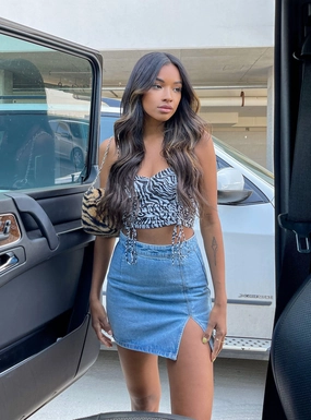 The Lola Mini Skirt Evening Outing
