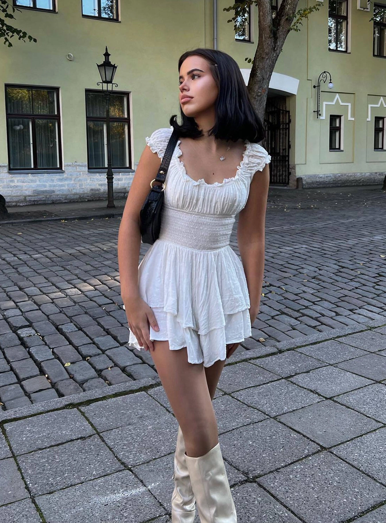 The Love Galore Playsuit White Inner Feel Fall Flow
