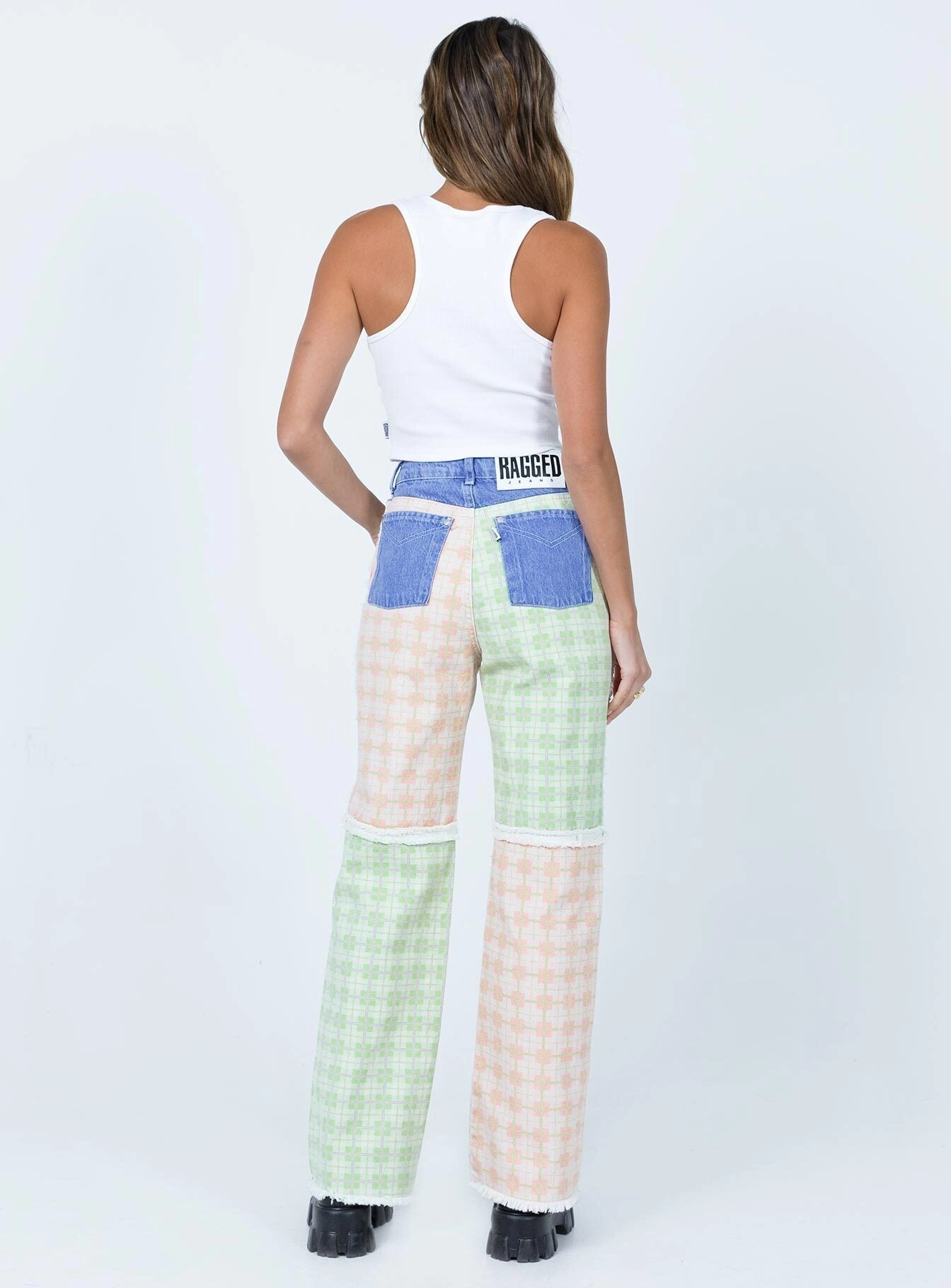 Seamless Pocket Design Mid Rise The Ragged Priest Pitch Jeans Multi