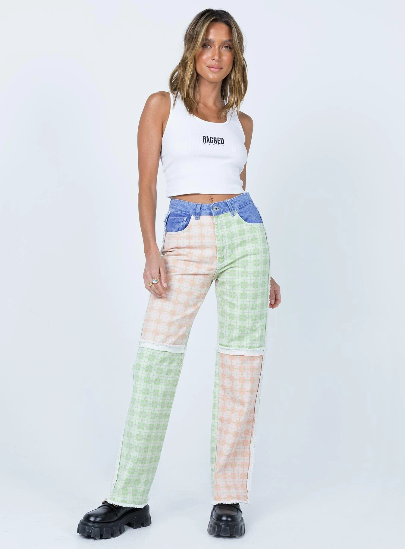 Clean Piece Day Off Fit The Ragged Priest Pitch Jeans Multi