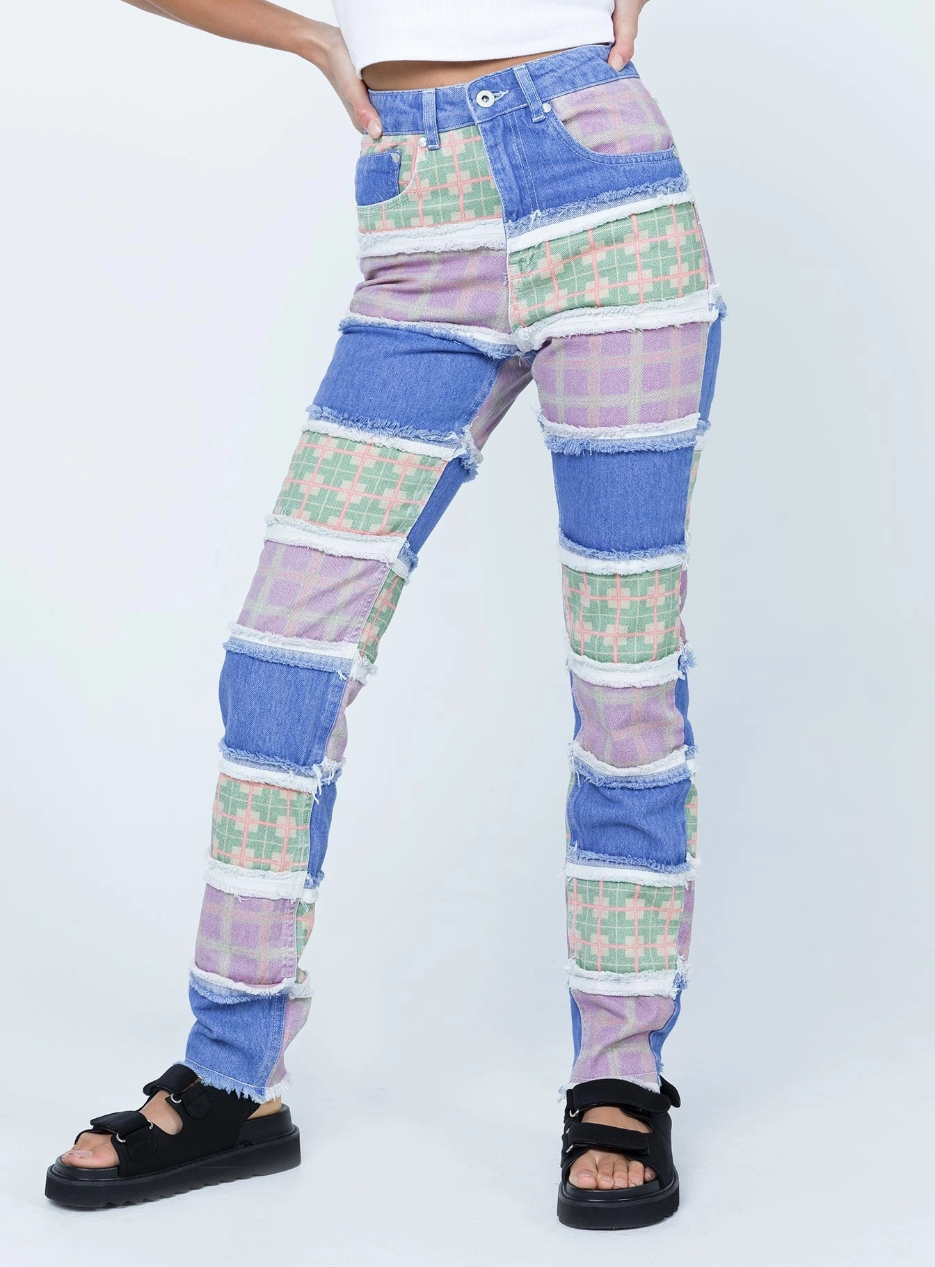 Smart Casual Athlete Fit Spring Mood Trendy The Ragged Priest Vision Jeans Multi