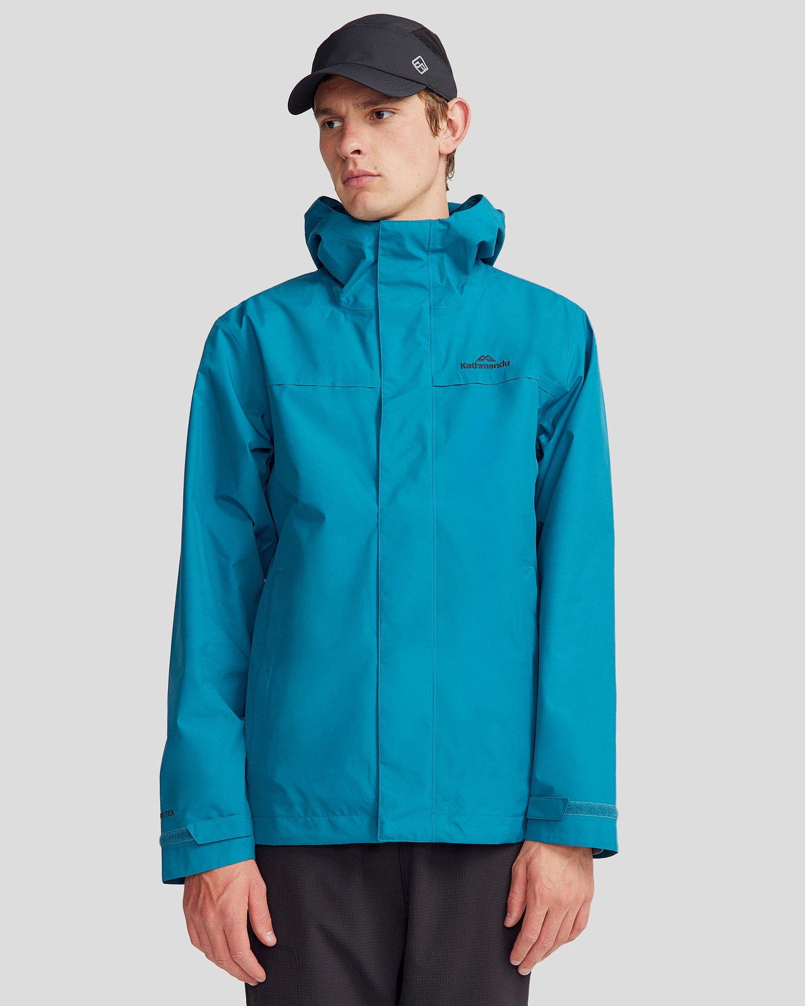 Men's Bealey 2L GORE-TEX? Rain Jacket - Dark Eddy Weatherproof Zipper Closure Cashmere Blend