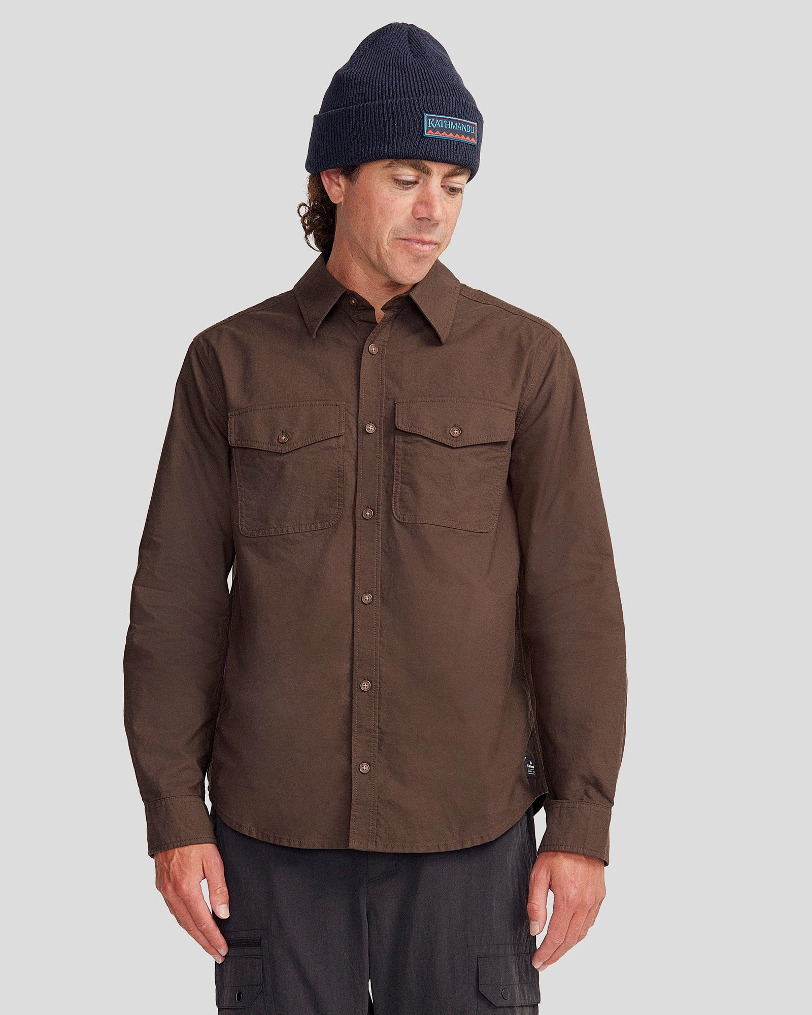 Vander HT Men's Long Sleeve Shirt - Cold Brew Day-To-Night Wear Sports Ready