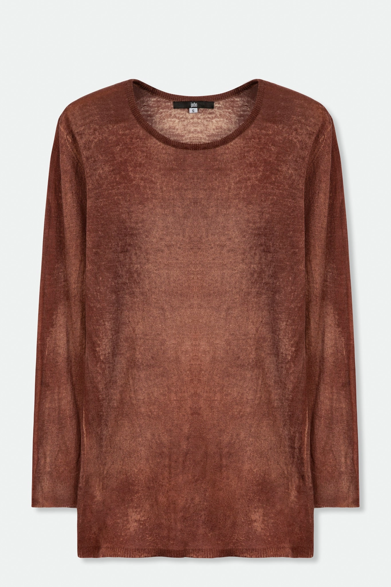 Sleek Performance Fit BASILE CREW IN HAND-DYED LIGHTWEIGHT CASHMERE