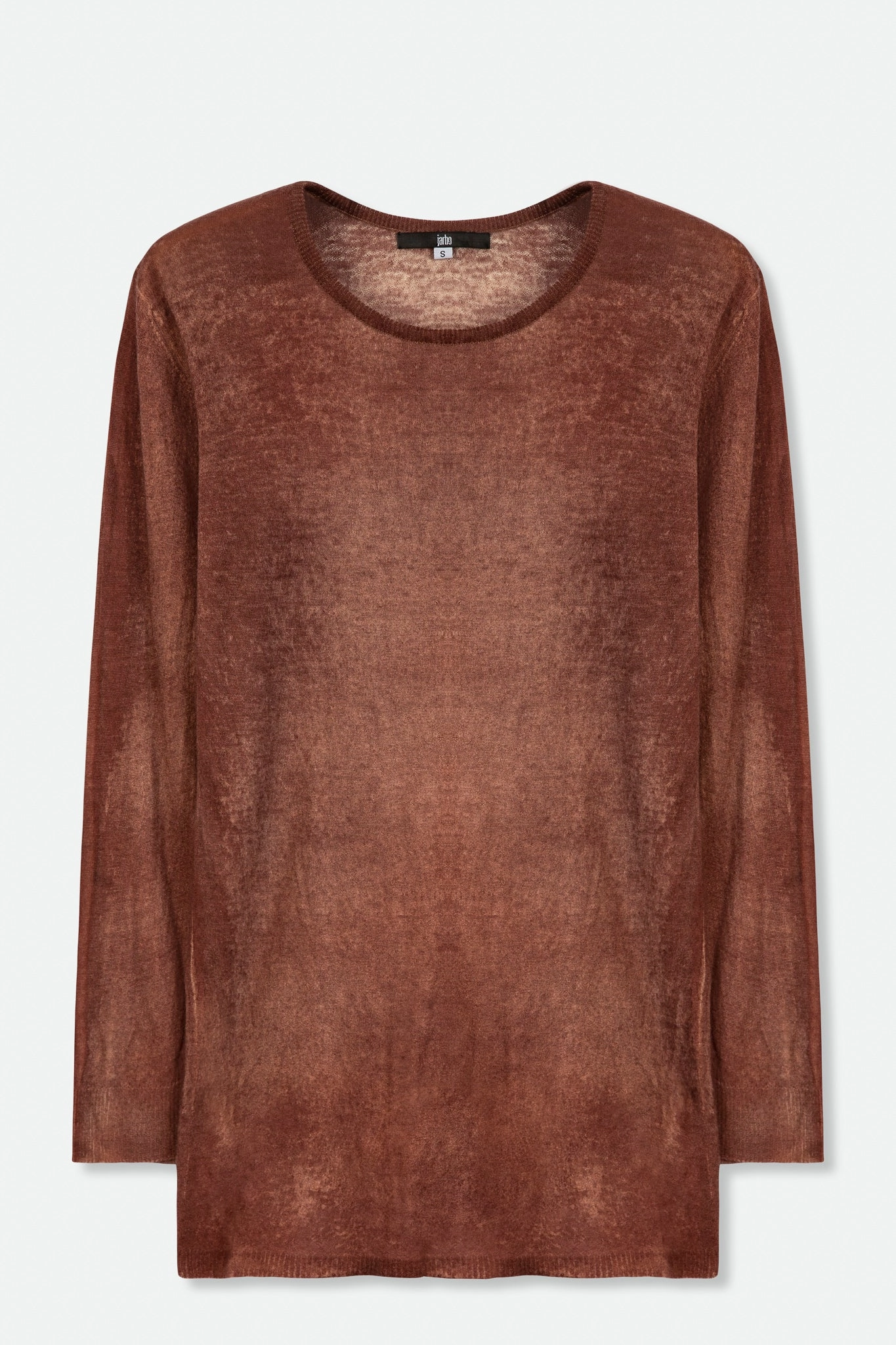 Warm Winter Wear BASILE CREW IN HAND-DYED LIGHTWEIGHT CASHMERE