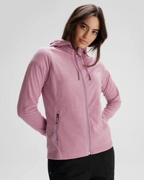 Eco Conscious Production AntiPillingFinish Women's Mt Aspiring Hooded Fleece Jacket  - Zen
