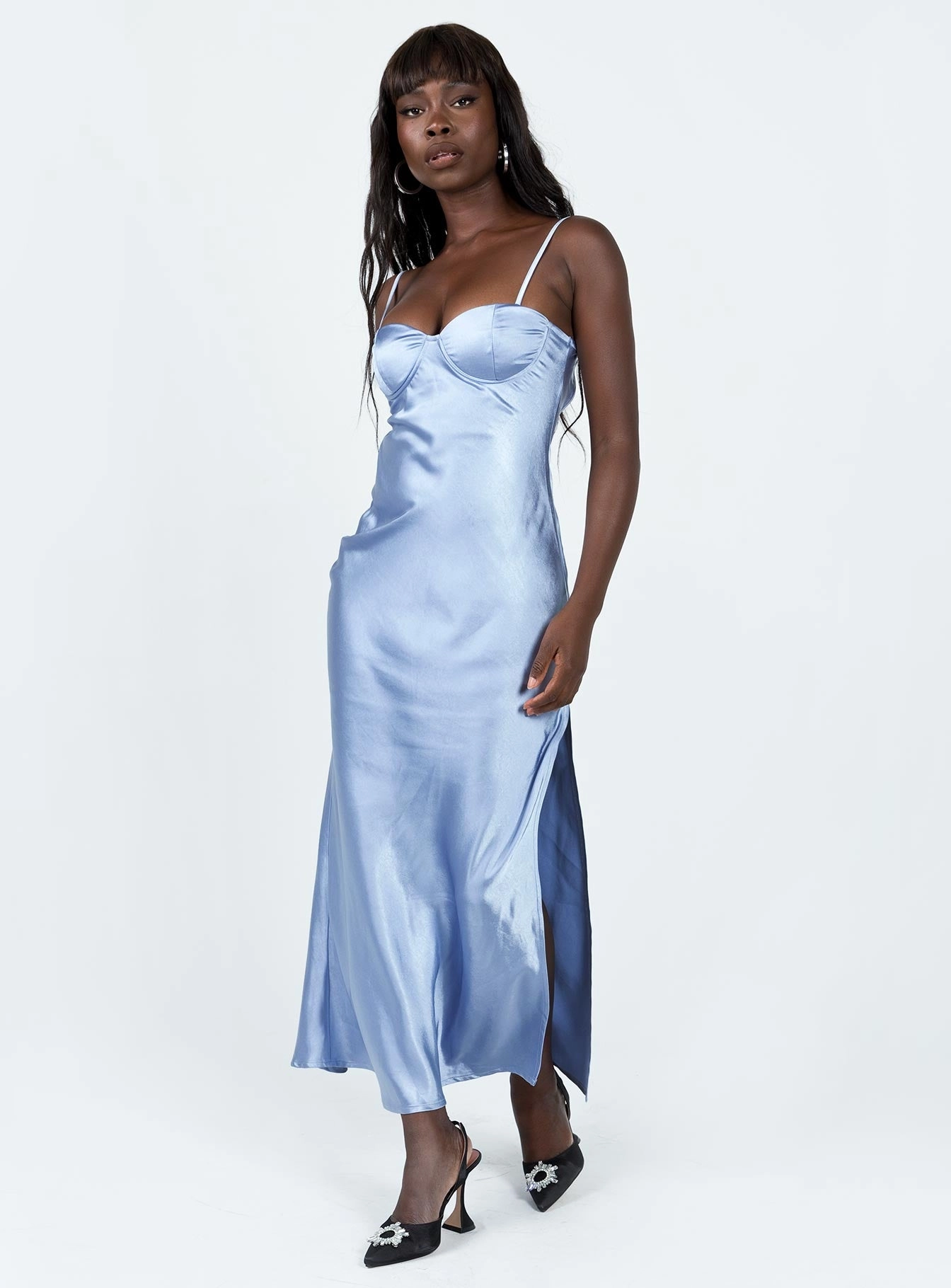 Creewood Maxi Dress Blue Boho Aesthetic