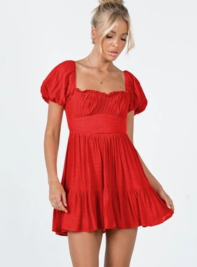 Ethan Mini Dress Red Warranty-Included City Layers