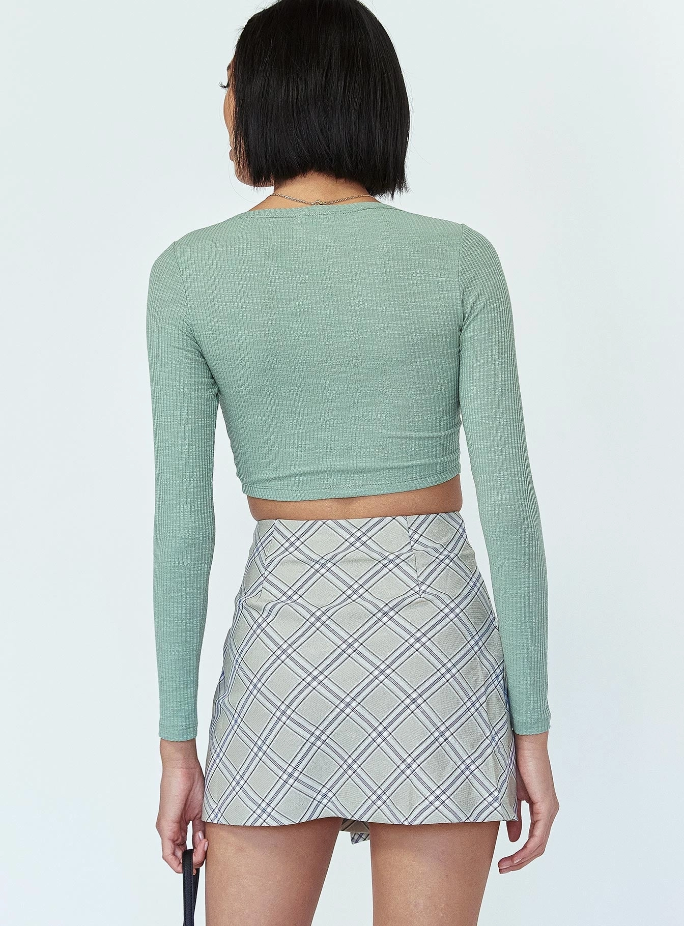 Ailisha Mini Skirt Green Neat Style