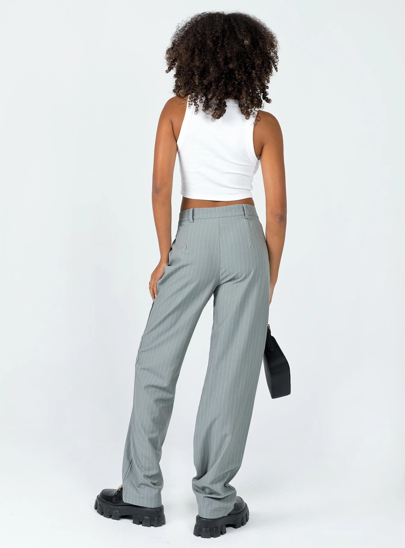 Outdoor Adventure Sophisticated Look Titius Pant Grey Pinstripe