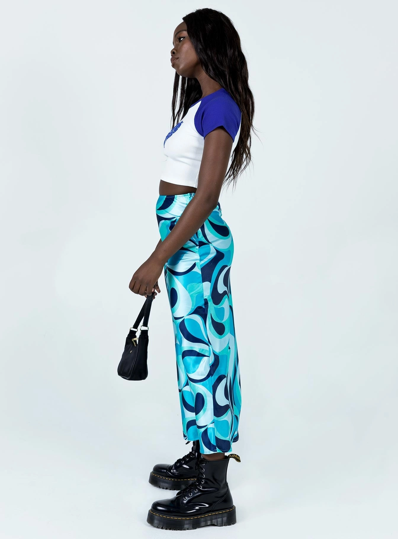 Tobin Maxi Skirt Blue Machine wash safe