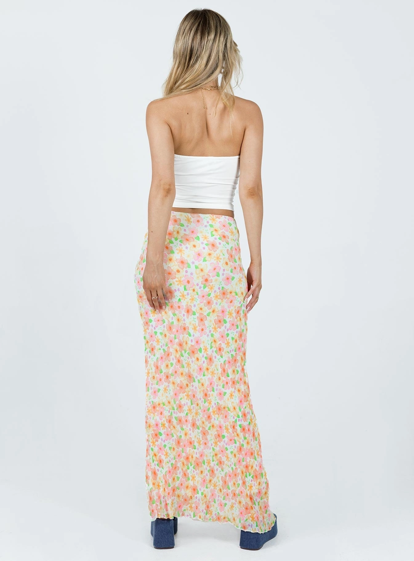 Eco Friendly Tiarna Maxi Skirt White