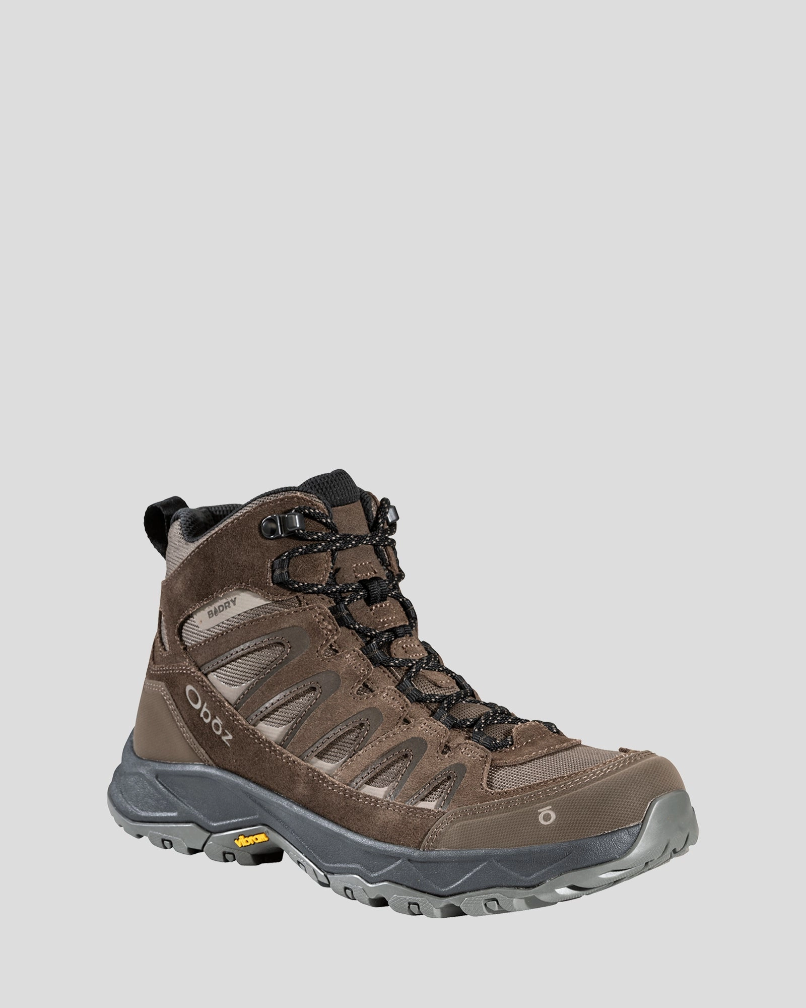 Anti-Slip Fit Stable Fit Men's Oboz Sawtooth Ascent MID B-DRY Boots - Classic Brown