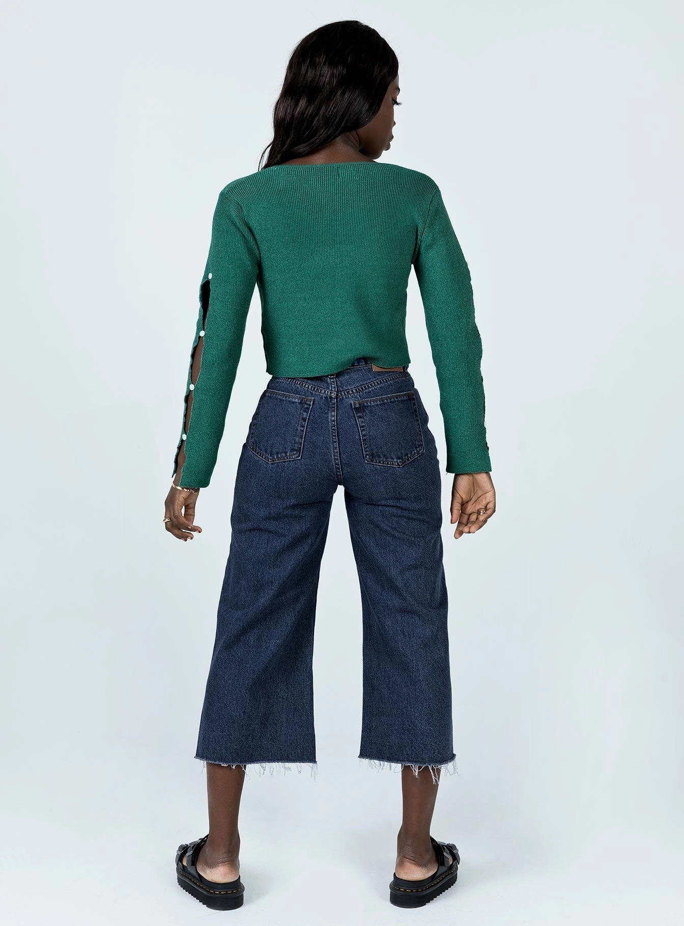 Teen Outfit Outdoor Adventure Sunny Vibes Sustainable Trend Setter Versatile Andalusia Wide Leg Denim Jeans
