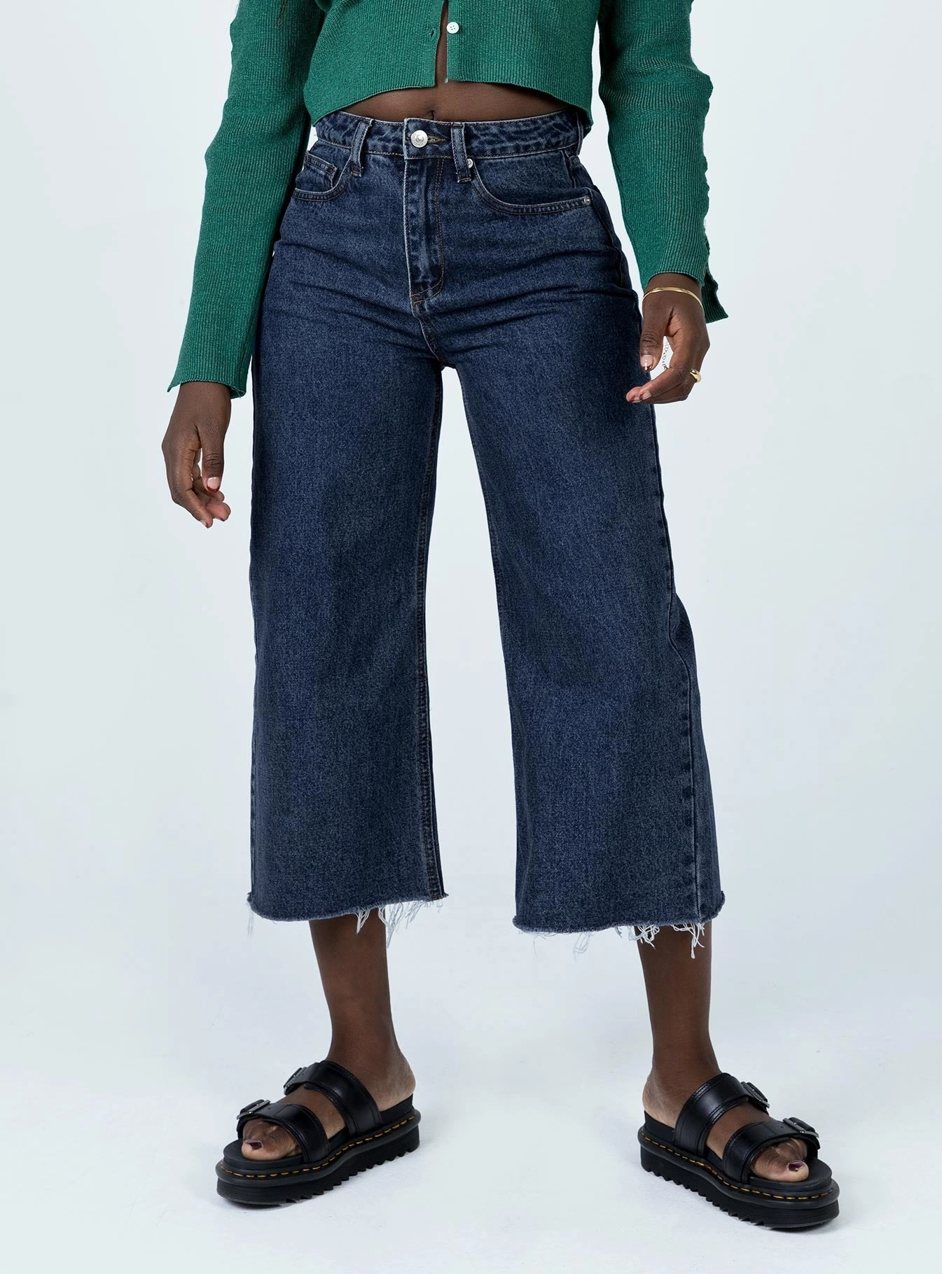 Andalusia Wide Leg Denim Jeans Rainy Day Vintage Lover