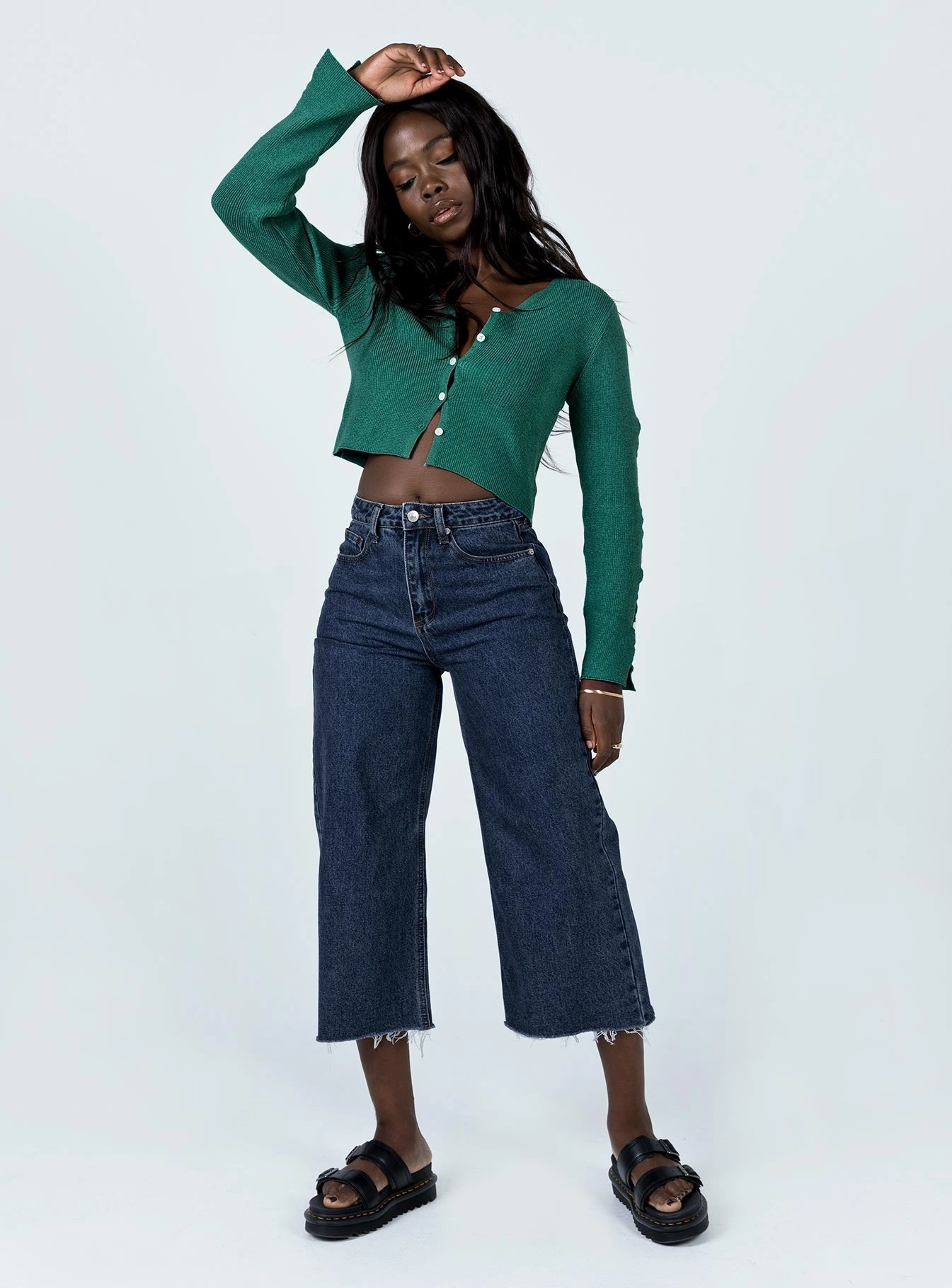 Go-To Basic Winter Warmth Outdoor Adventure Andalusia Wide Leg Denim Jeans