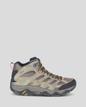 Elastic Harsh Terrain Men's Merrell Moab 3 Mid Waterproof Hiking Boot - Walnut
