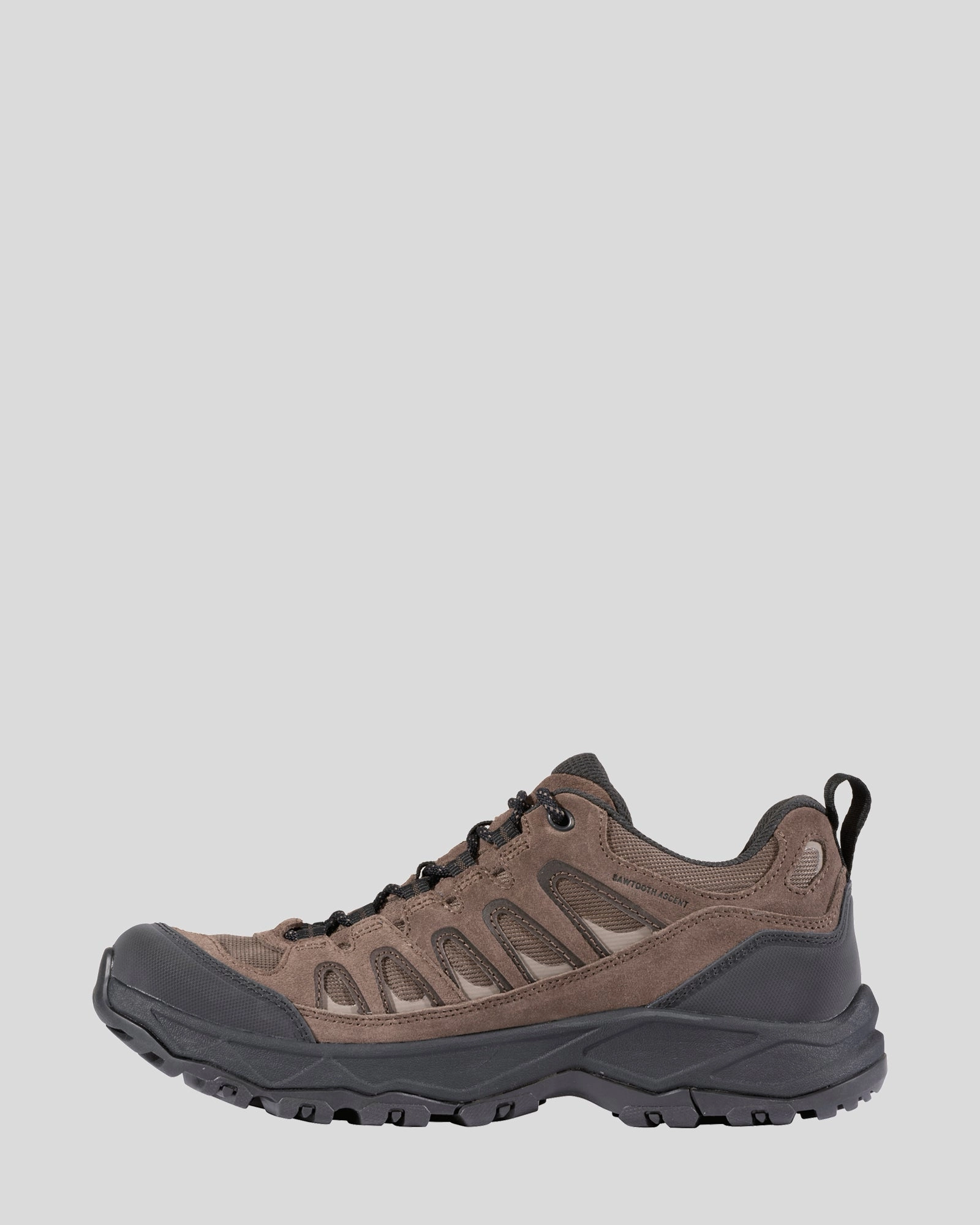 Men's Oboz Sawtooth Ascent Low B-DRY Shoes - Classic Brown Climb Friendly
