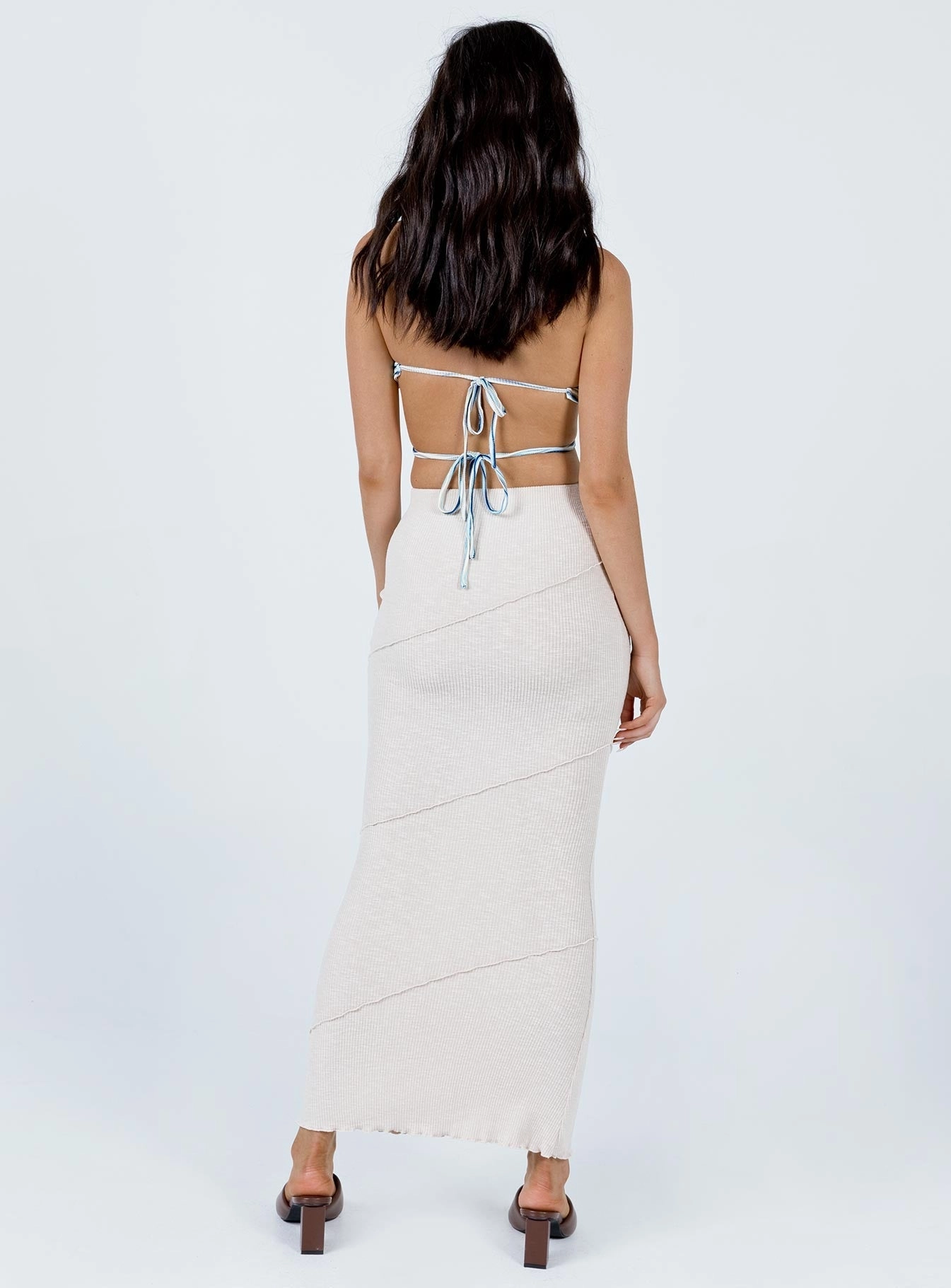 Oscar Maxi Skirt Beige Limited Release