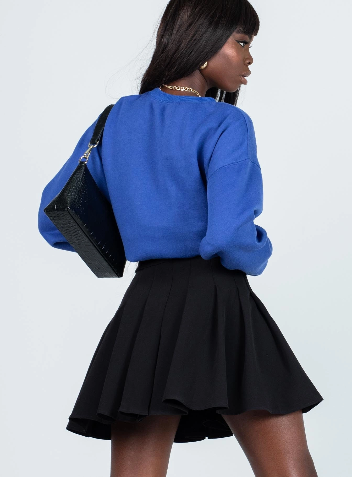 Lucid Mini Skirt Black Everyday Vibe Foldable Packability