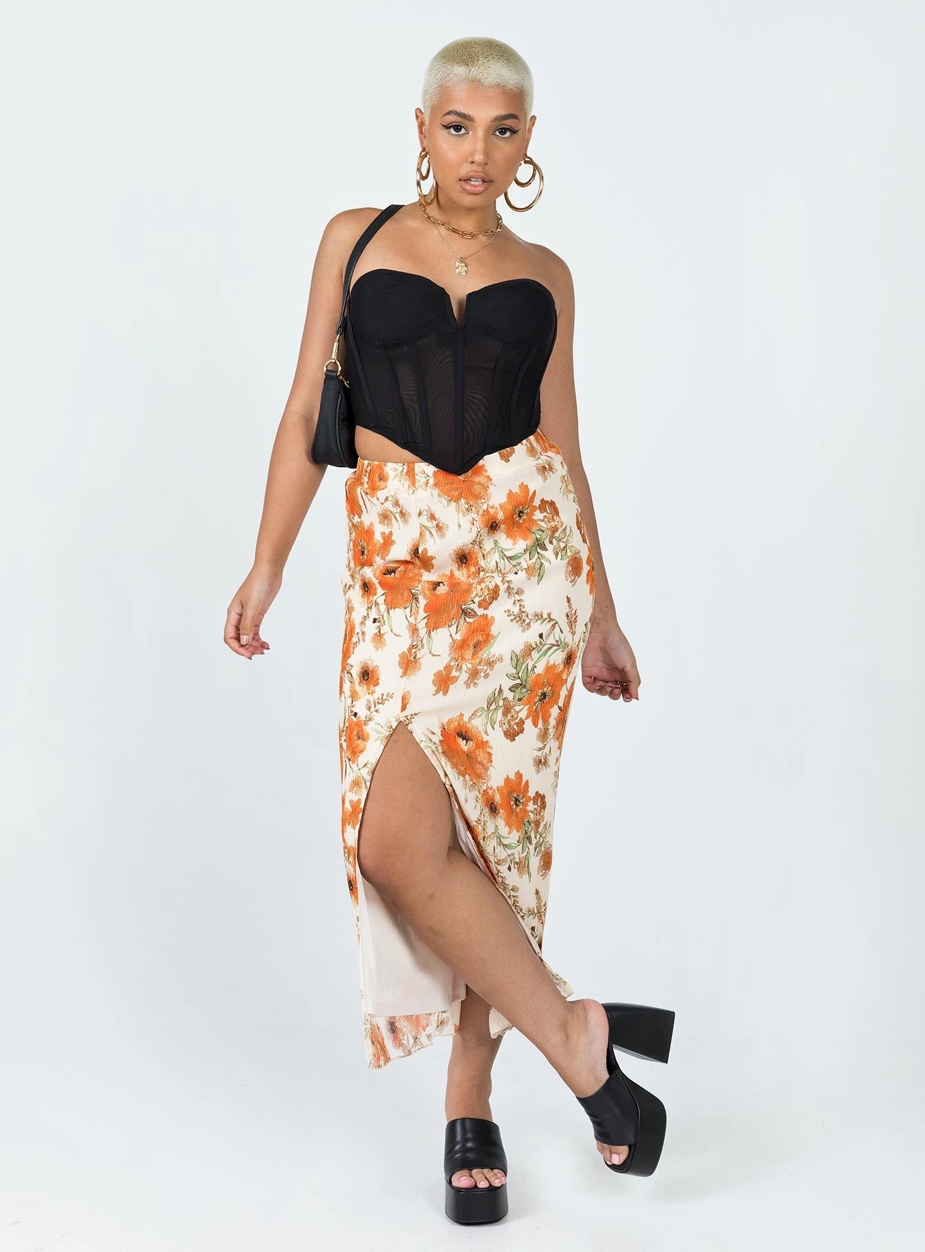 Amoura Midi Skirt Multi Comfort Fit