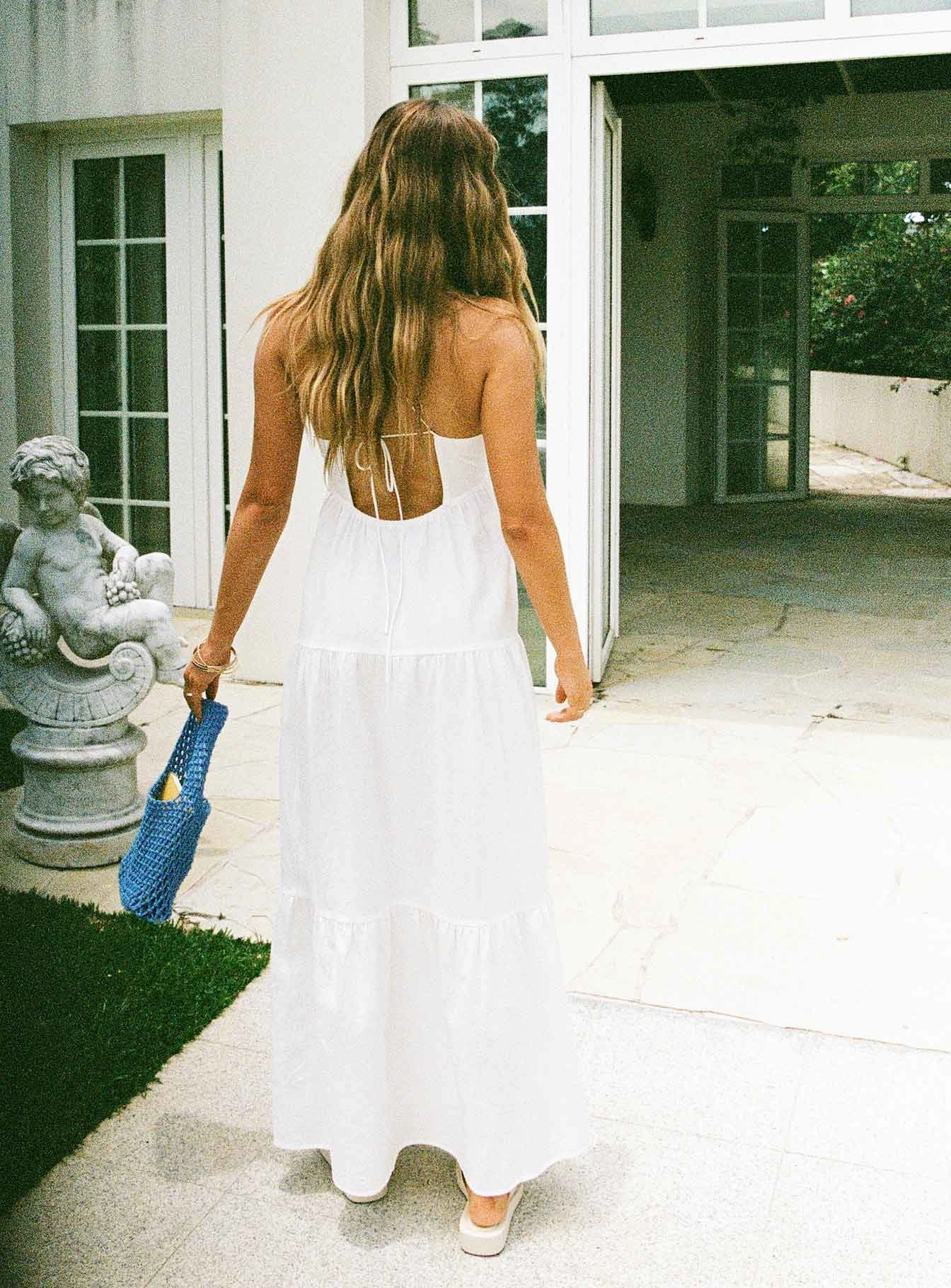 Basic Fashion Chelsea Maxi Dress White