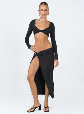 Indiana Set Black Reinforced Hems