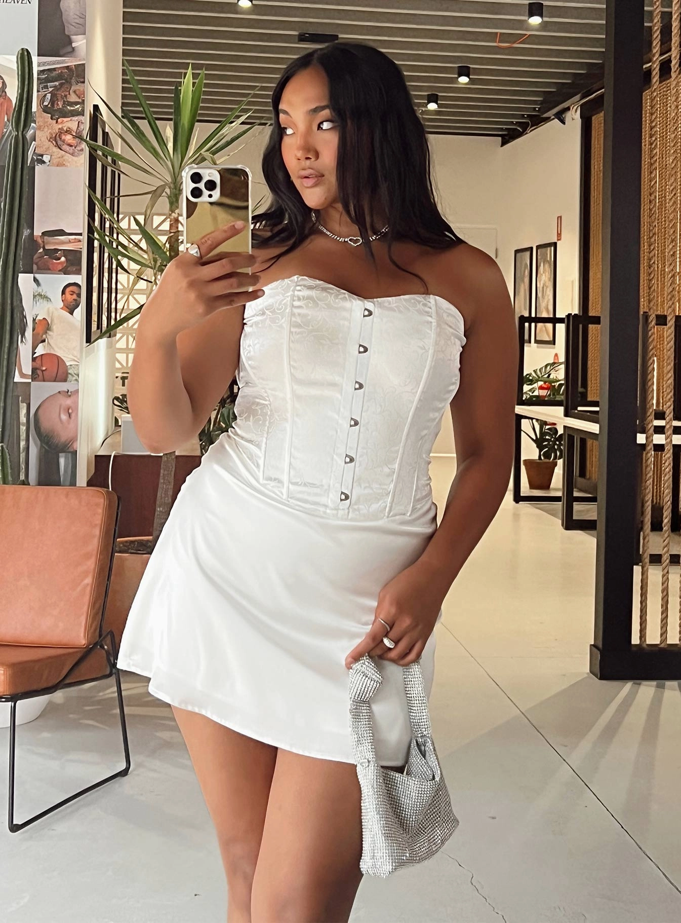 Alter Ego Mini Dress White Pure Tone Winter Layering