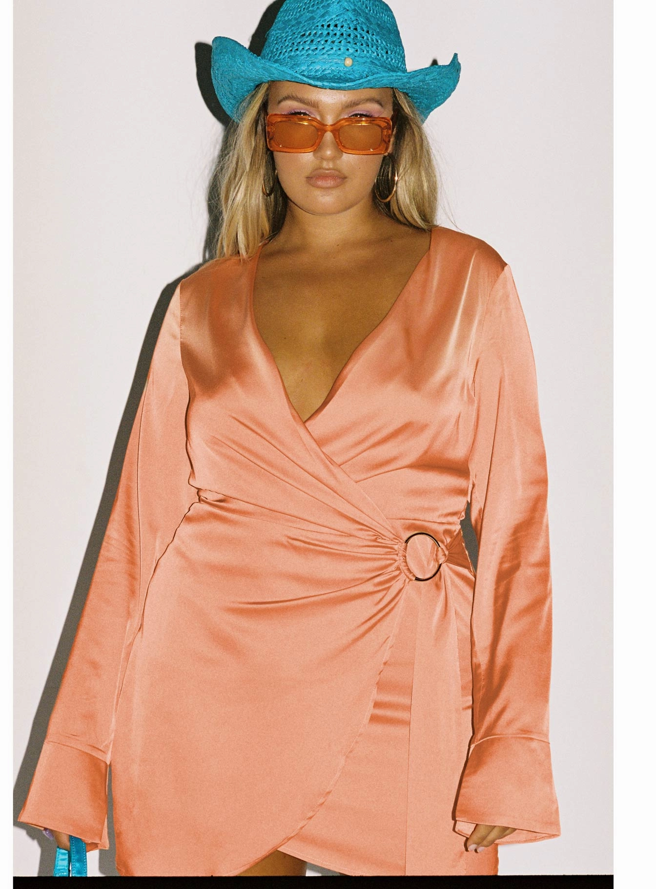 Winter Proof Festival-Ready Energy Flow Mini Dress Orange