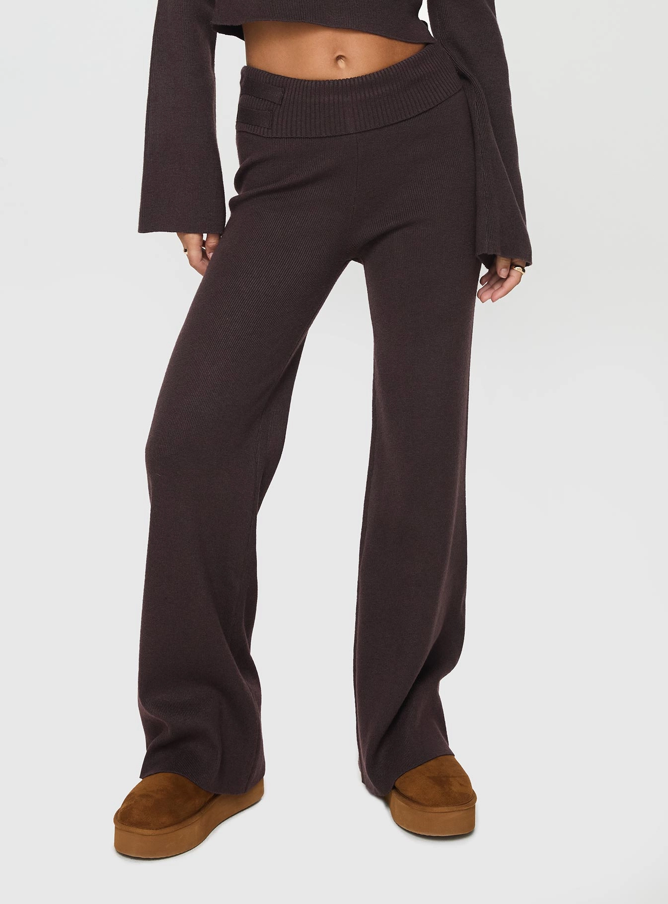 Smart Stretch Try Me Knit Pants Chocolate Tall