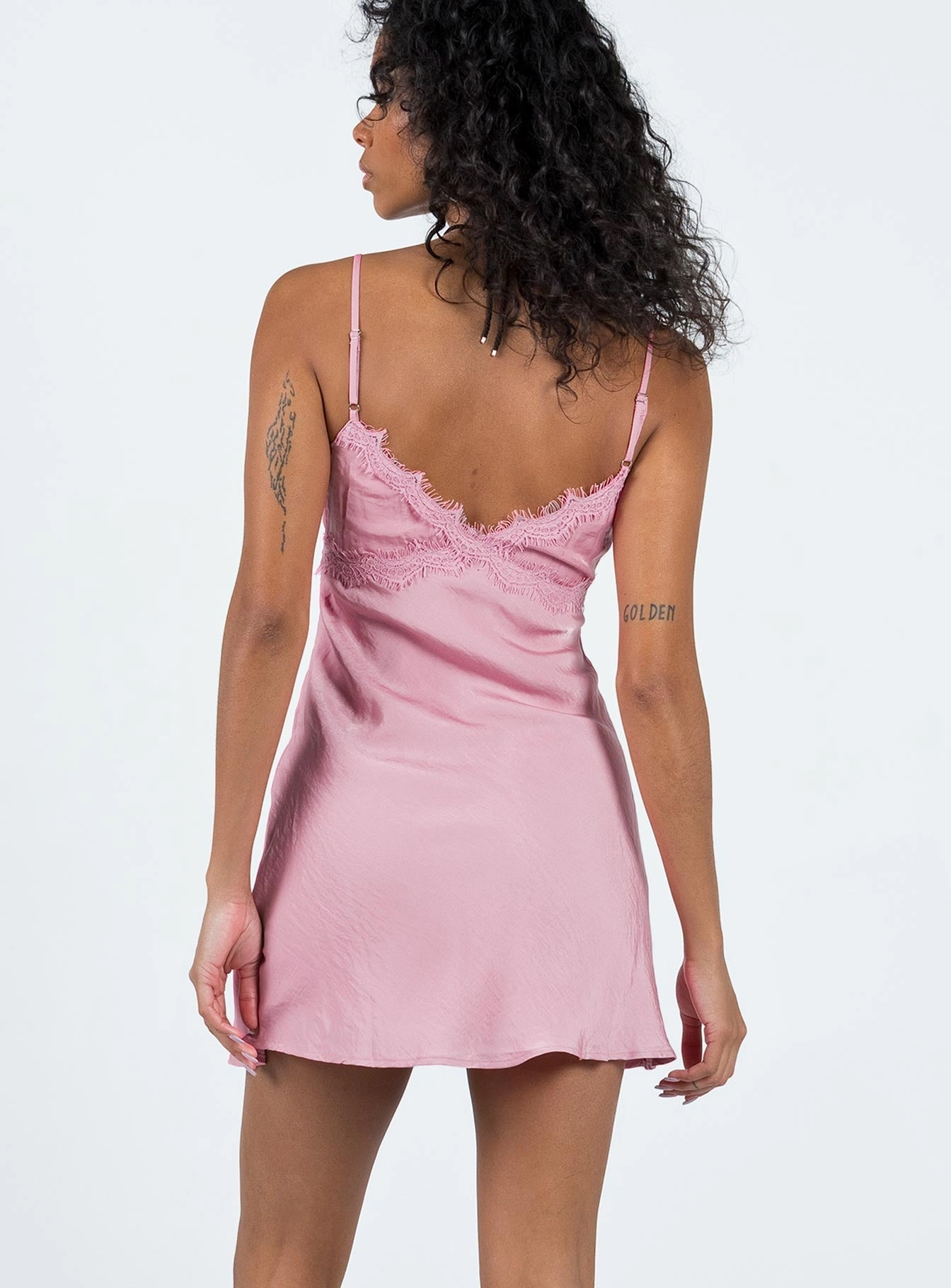 Wrinkle-Resistant Trysha Mini Dress Pink