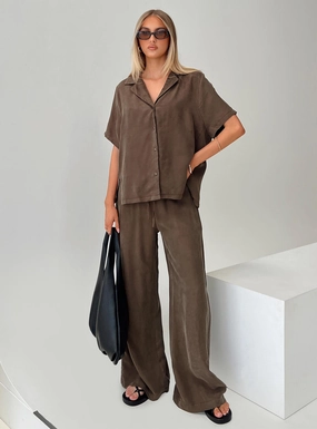 Mahlab Pants Chocoloate Comfy Style