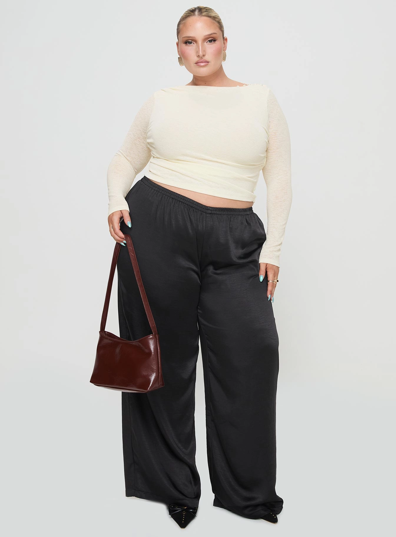 Movement Flex Flexible Seam Nixie Pants Black Curve