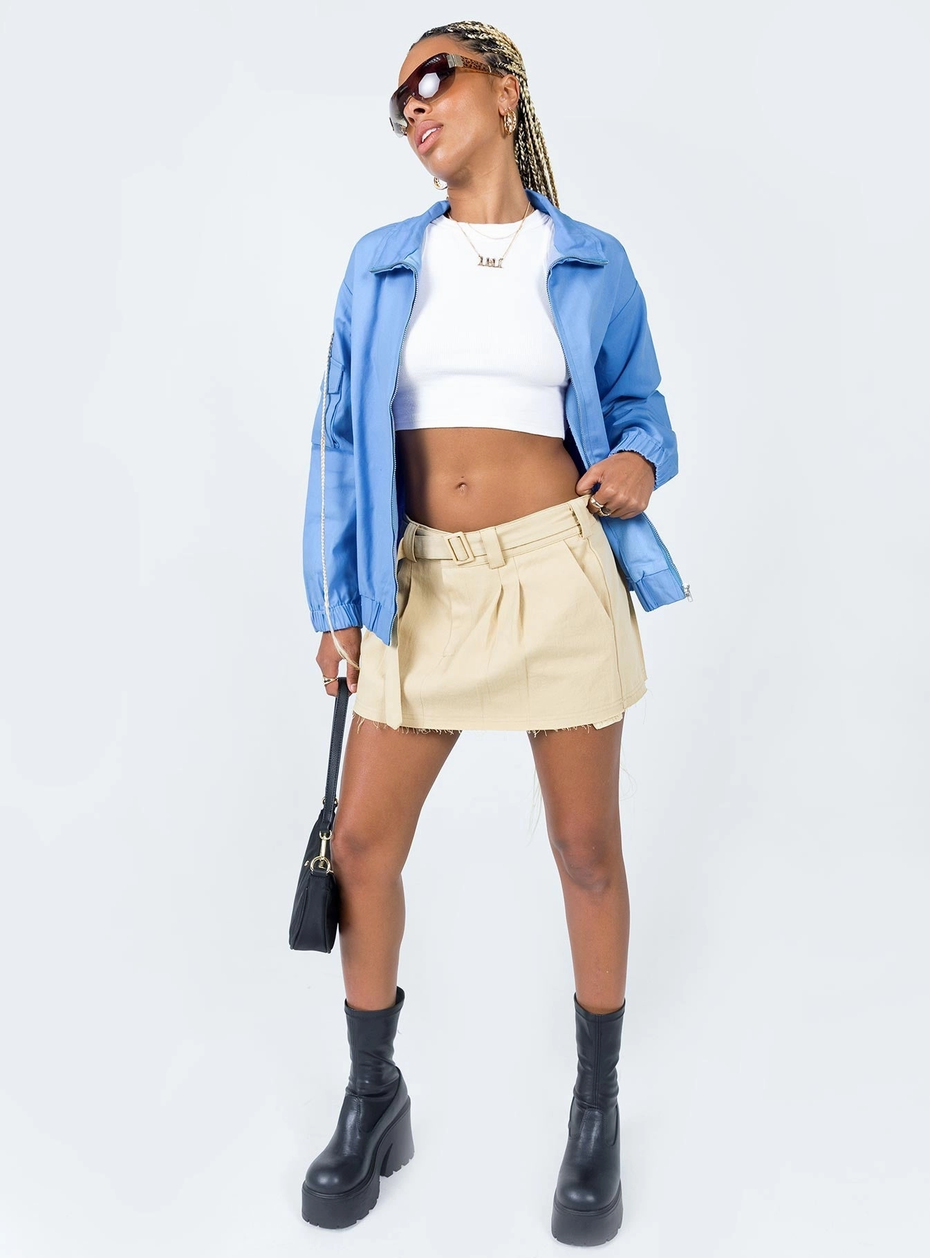 Stain Proof The Eva Bomber Jacket Blue