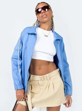 Quick Release Buckle Mechanism TemperatureRegulating Tech The Eva Bomber Jacket Blue