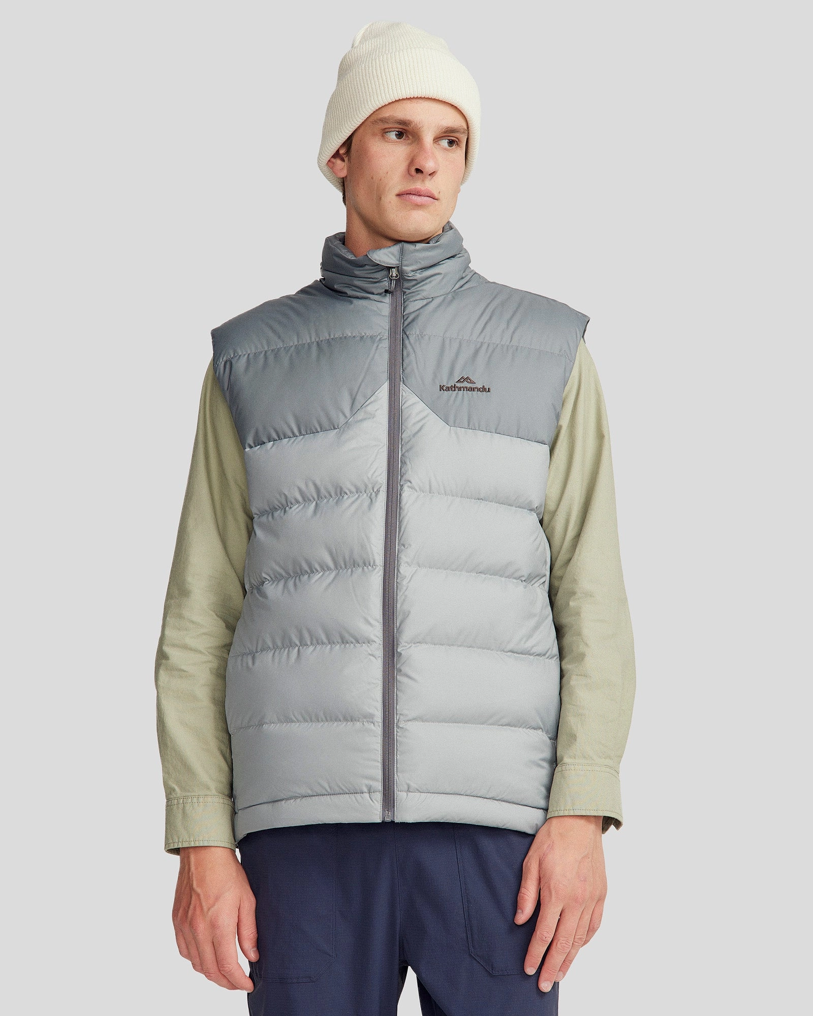 Men's Epiq Down Vest - Moon/Light Moon Compact Layer