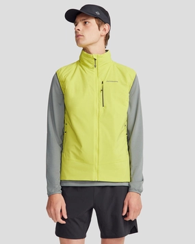 All Weather Piece Elastic Binding Men's Seeker PrimaLoft? Active Vest - Bright Moss