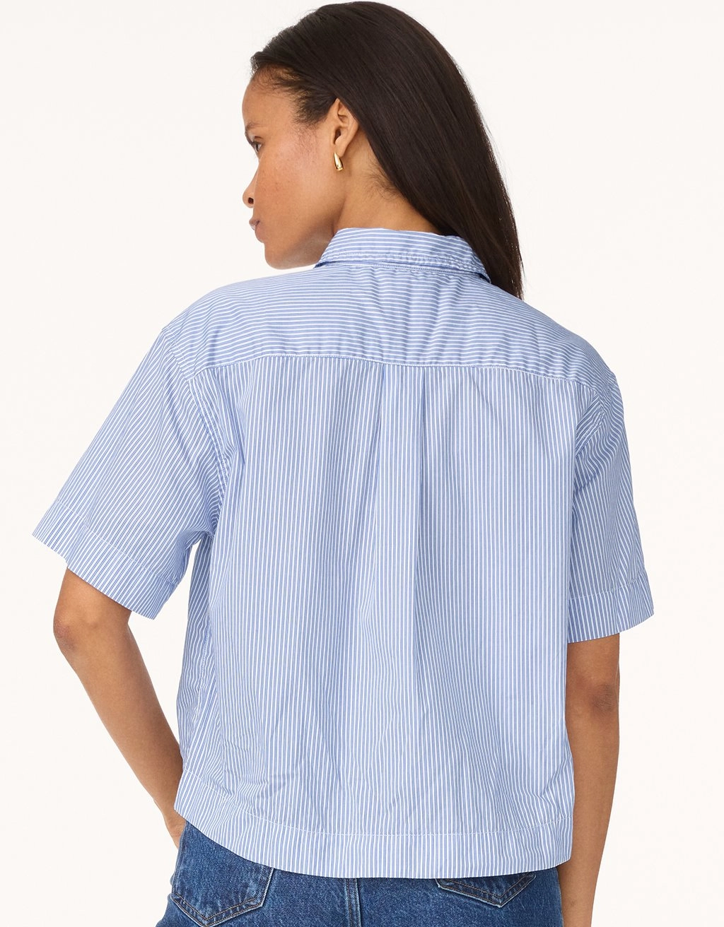 Luxurious Feel Subtle pattern unsubscribed boyfriend popover top