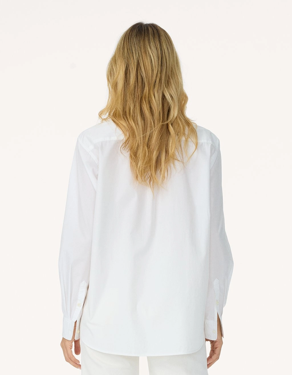 Stretchable Material Button Down Design unsubscribed boyfriend shirt