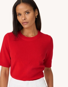 Everyday knitwear Layered Knit unsubscribed cashmere tee