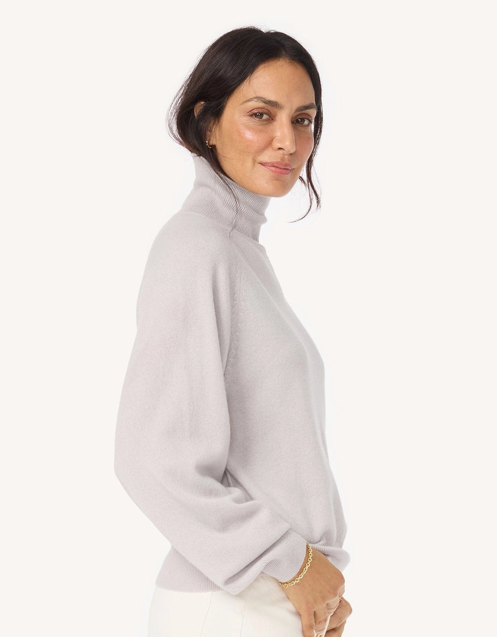 Unsubscribed Everyday-Weight Cashmere Raglan Turtleneck Cozy Layer Fit Lightweight Wear