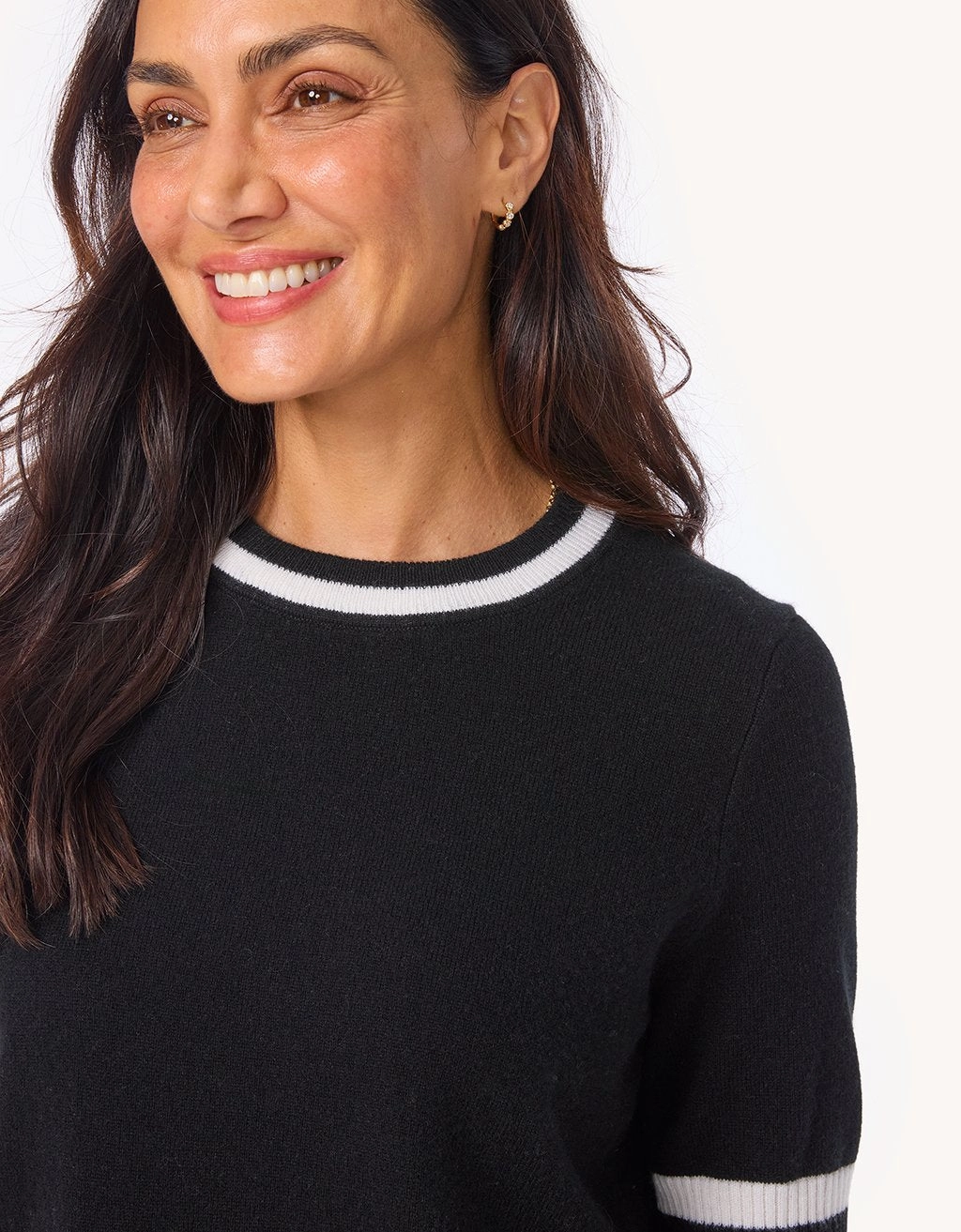 Elastic hem Unsubscribed Everyday-Weight Cashmere Tee