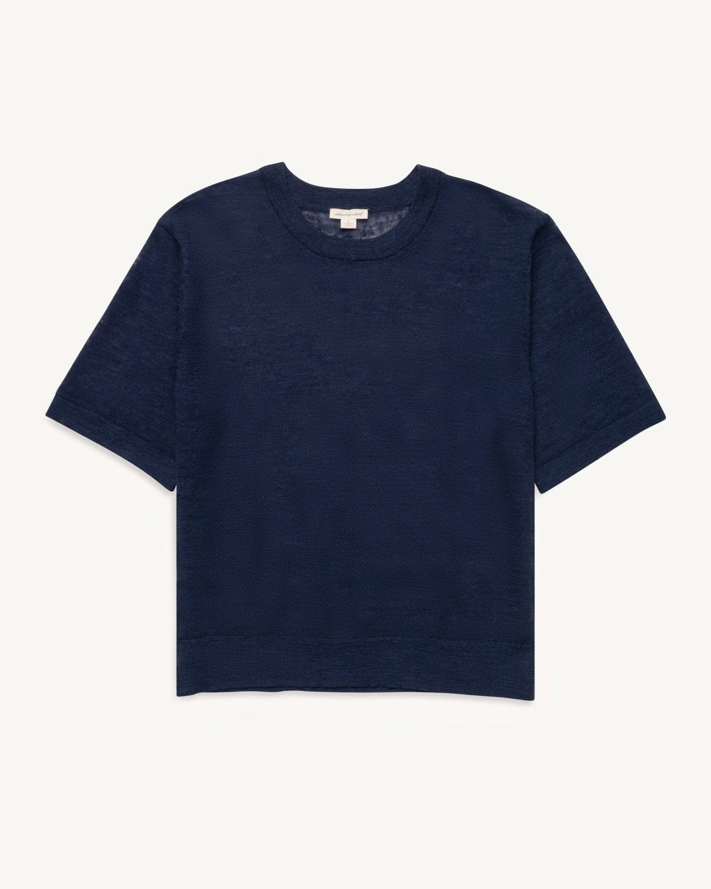 Versatile Wear elastic waistband unsubscribed linen blend sweater tee