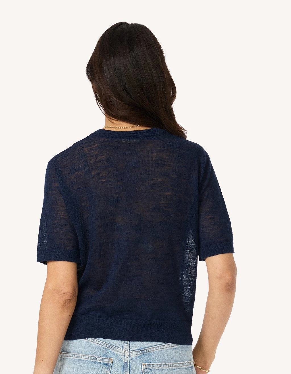 unsubscribed linen blend sweater tee Quick Dry Fit