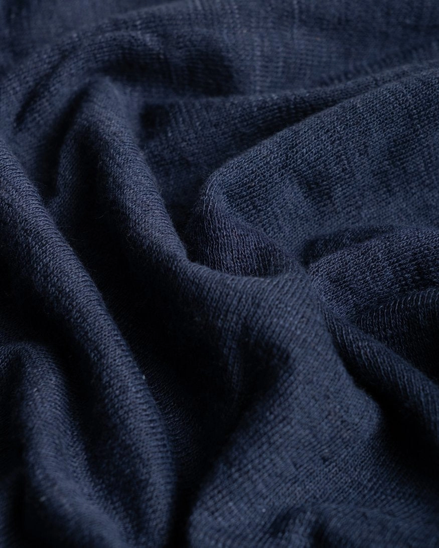 unsubscribed linen blend sweater tee Sophisticated Comfort Knitted Design