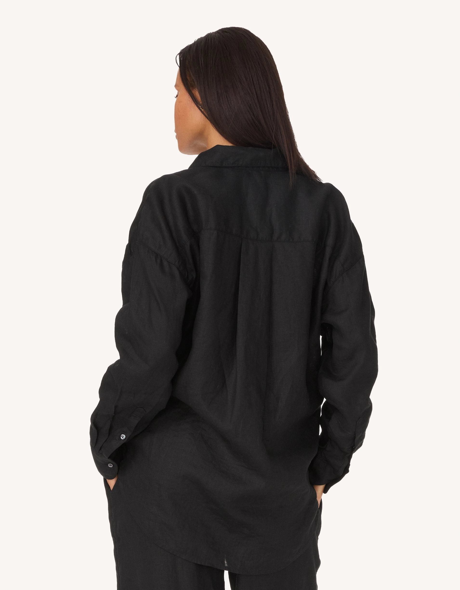 Gender Neutral Fall Foliage unsubscribed linen button down