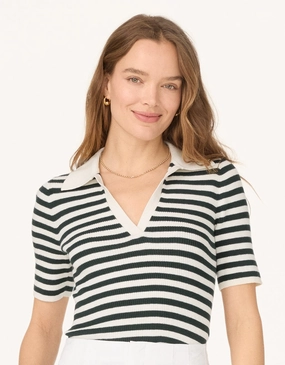 Layering Knit unsubscribed organic cotton cashmere polo sweater