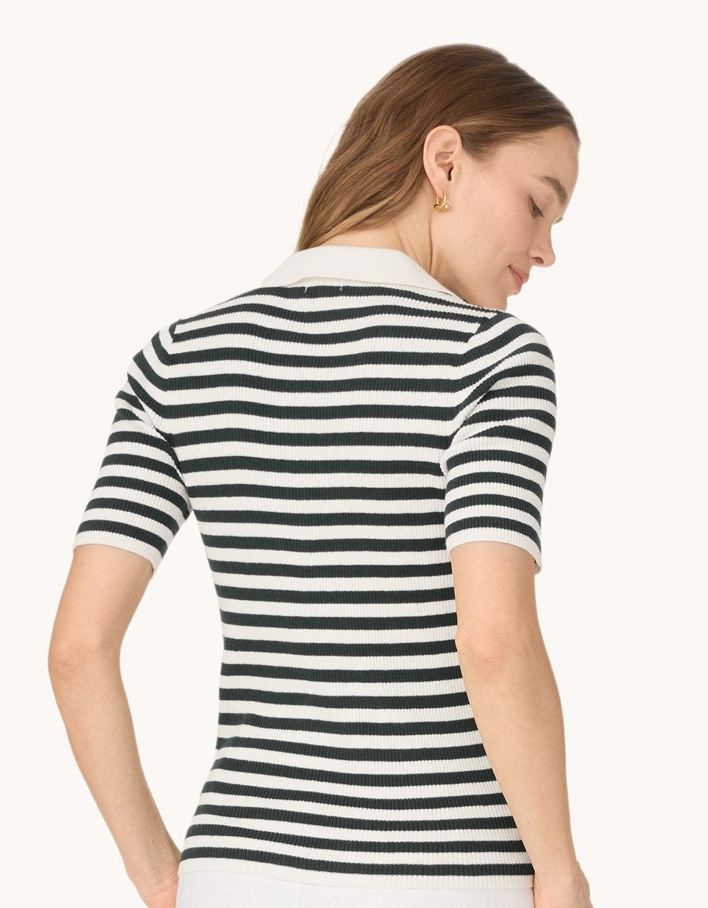 unsubscribed organic cotton cashmere polo sweater Comfortable Touch