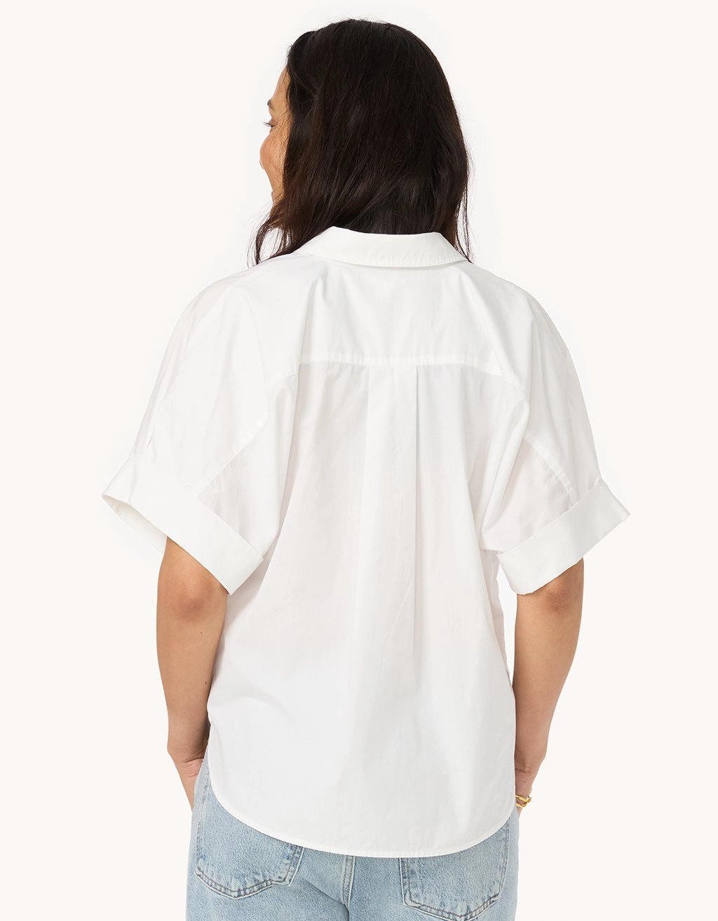 Comfortable Wear Athleisure Wear unsubscribed poplin short sleeve button down shirt