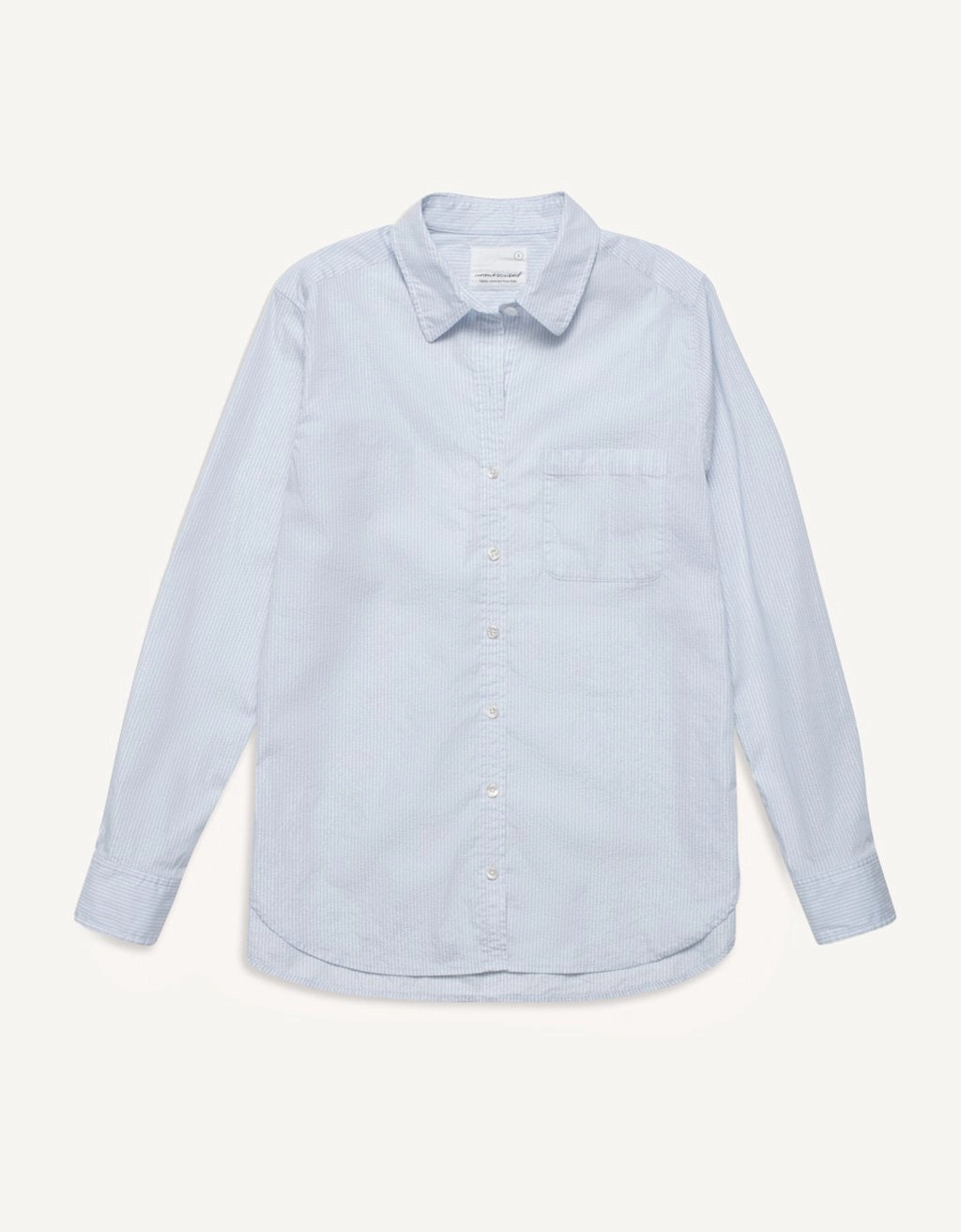 Abstract print unsubscribed shimmer boyfriend shirt
